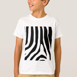 Zebra tryck Rand Mönster T Shirt