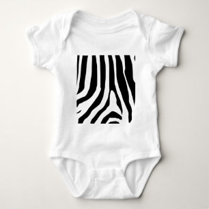 Zebra tryck Rand Mönster T Shirt