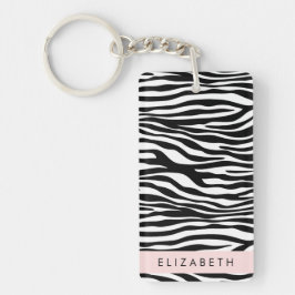 Zebra tryck, Rand, svart och vitt, ditt namn