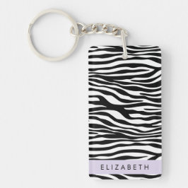 Zebra tryck, Rand, svart och vitt, ditt namn