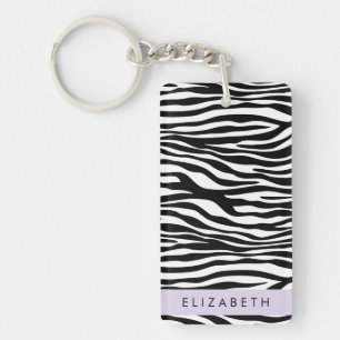 Zebra tryck, Rand, svart och vitt, ditt namn
