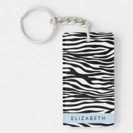 Zebra tryck, Rand, svart och vitt, ditt namn