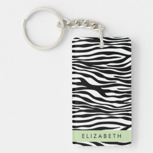 Zebra tryck, Rand, svart och vitt, ditt namn