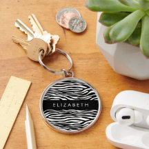 Zebra tryck, Rand, svart och vitt, ditt namn