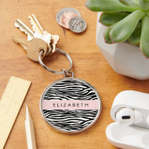 Zebra tryck, Rand, svart och vitt, ditt namn