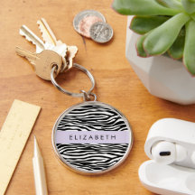 Zebra tryck, Rand, svart och vitt, ditt namn