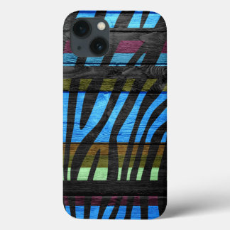 Zebra tryck Retro Wood Vintage
