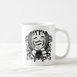 Zebra tryck Ribbon med Vingar Kaffemugg