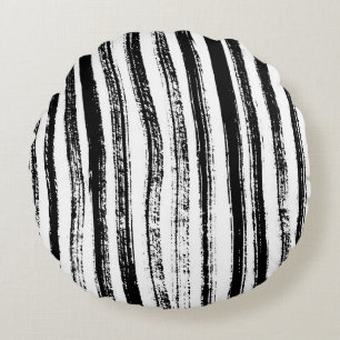 Zebra tryck rund kudde