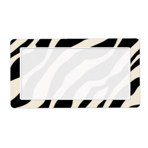 Zebra tryck skeppsetiketter fraktsedel