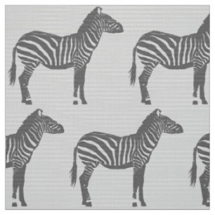 Zebra tryck - skuggar av grå färg/grått tyg