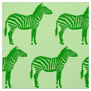 Zebra tryck - skuggar av limefruktgrönt tyg