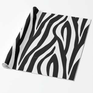 Zebra tryck som slår in papper presentpapper
