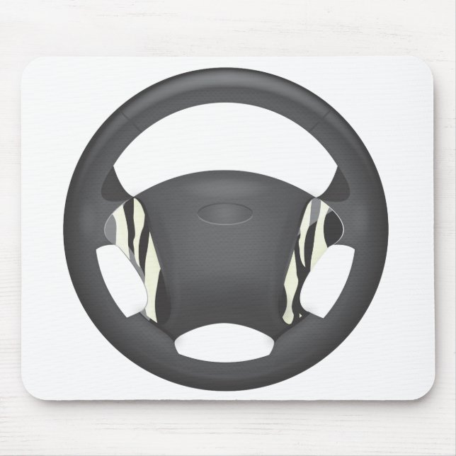 Zebra tryck Steering Wheel Musmatta (Framsidan)