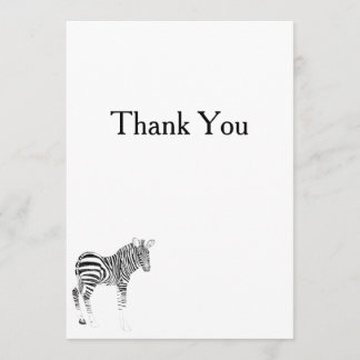 Zebra tryck Tack Kort