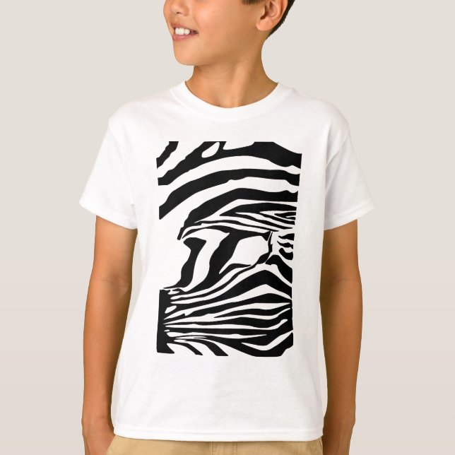 Zebra tryck tee shirt (Framsida)