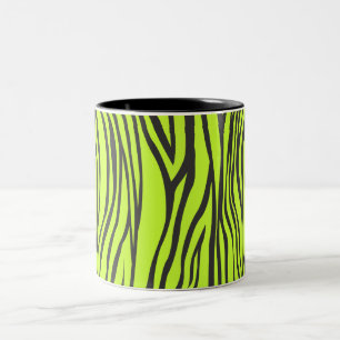 zebra tryck Två-Tonad mugg
