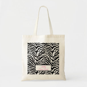 Zebra tryck tygkasse