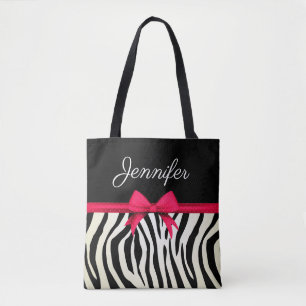 Zebra tryck tygkasse