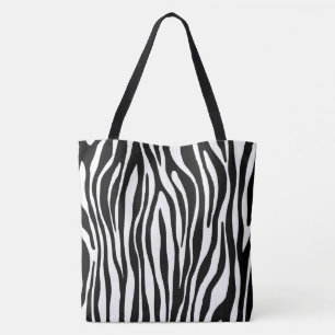 Zebra tryck tygkasse