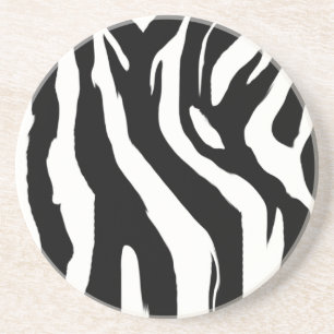 Zebra tryck Underlägg Sandsten