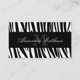 zebra tryck visitkort