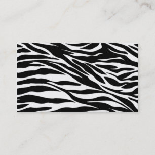zebra tryck visitkort