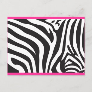 zebra tryck vykort