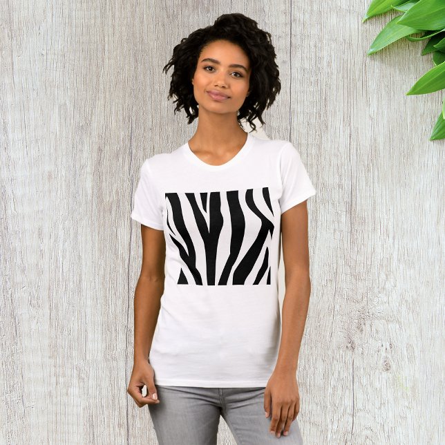 Zebra tryck Womens T-Shirt (Skapare uppladdad)
