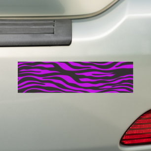 Zebra tryck, Zebra ränder, Lila Zebra, Jungle Bildekal