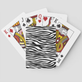Zebra tryck, Zebra ränder, svart och vitt Casinokort