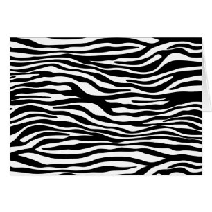 Zebra tryck, Zebra ränder, svart och vitt Hälsningskort
