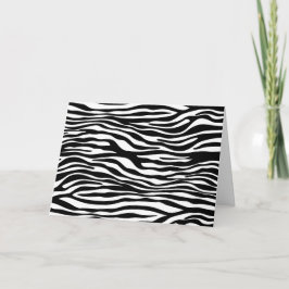 Zebra tryck, Zebra ränder, svart och vitt Kort