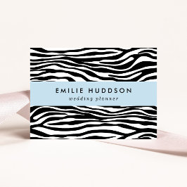Zebra tryck, Zebra ränder, svart och vitt Visitkort