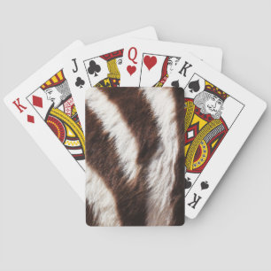 Zebra tryckanpassningsbar som leker kort casinokort