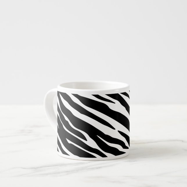 Zebra tryckespressomugg espressomugg (Framsida vänster)