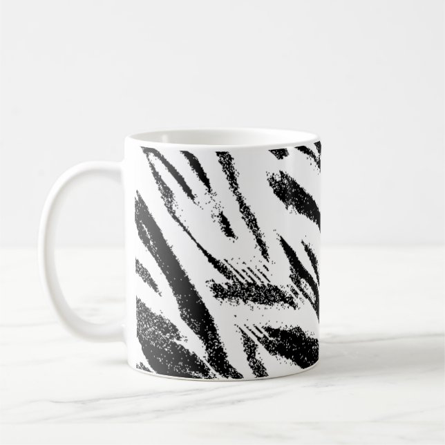 Zebra tryckmugg kaffemugg (Vänster)