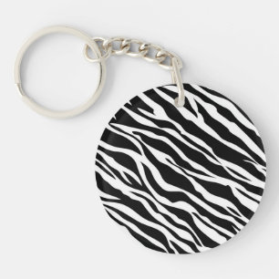 Zebra trycknyckelring