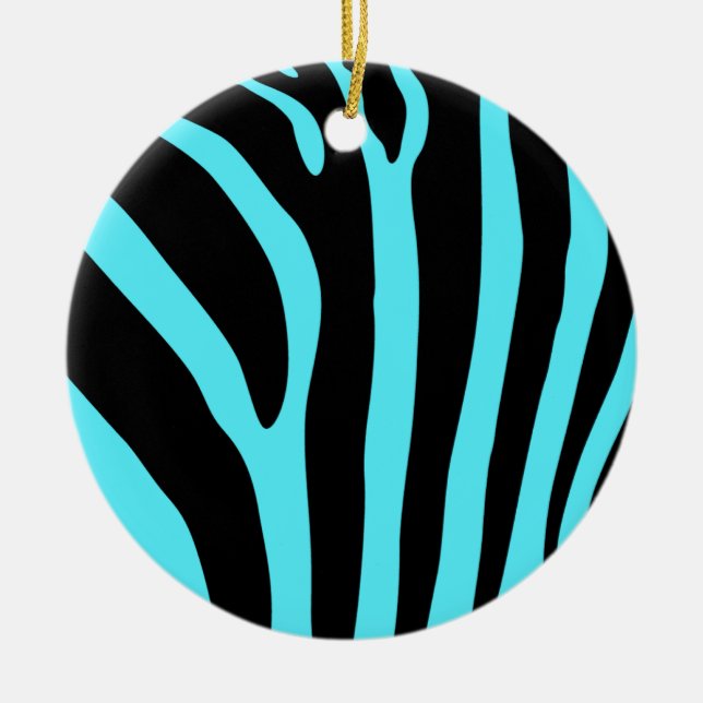 Zebra tryckprydnad julgransprydnad keramik (Framsidan)