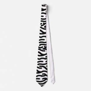 zebra trycktie slips