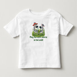 Zebra-Twillingar i Vilden och Personligen Namn T Shirt