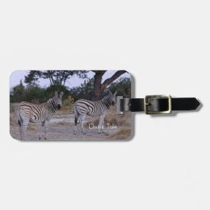 Zebra Twillingars Dubbla Ta foto Bagagebricka
