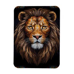 Zebra Vibrant Mosaic Magnet