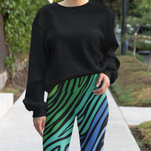 Zebra Vild Animal Mönster Leggings