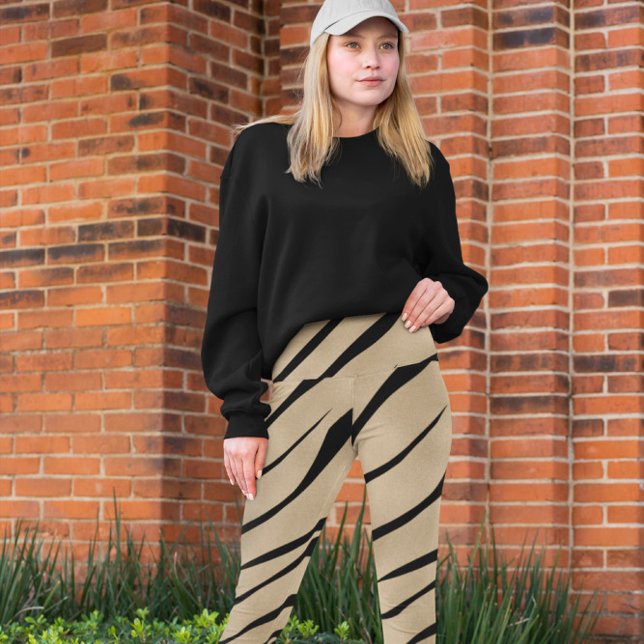 Zebra Vild Animal Mönster Leggings (Skapare uppladdad)