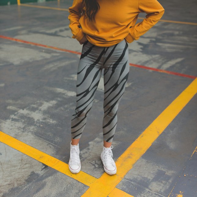 Zebra Vild Animal Mönster Leggings (Skapare uppladdad)