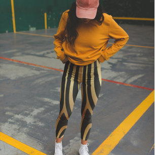 Zebra Vild Animal Mönster Leggings