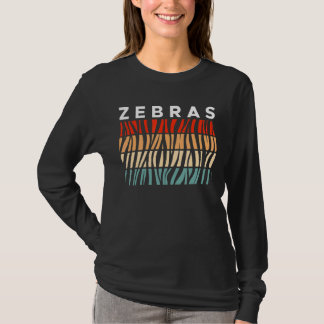 Zebra Vintage Retro Rand T Shirt