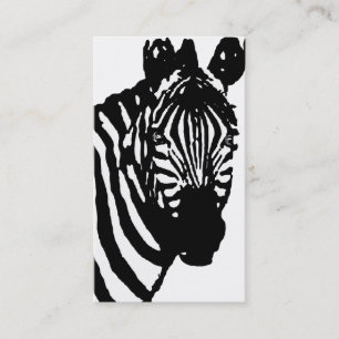 zebra. visitkort