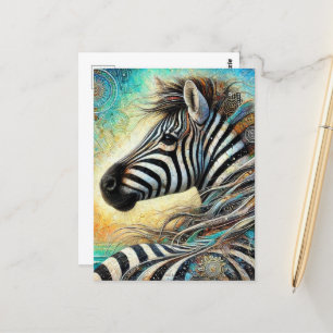 Zebra Vykort